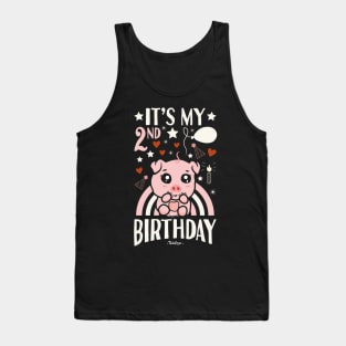 It's My 2nd Birthday Pig Tank Top